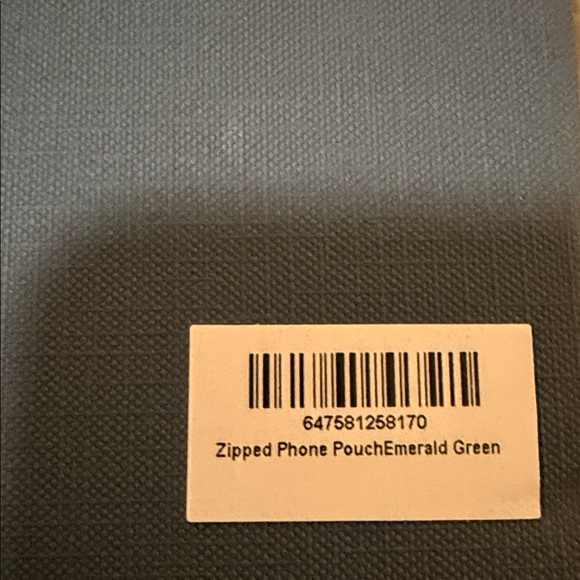 Maison de Sabre The Zipped Phone Pouch in Green - Never Used - Picture 13 of 13